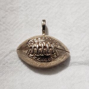 Sterling silver football charm .925
